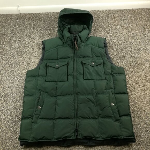 J. Crew Other - J. Crew Puffer Vest Mens Large Green Expedition Down Jacket Water Repellent